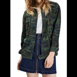 Topshop camo jacket